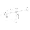 Neomounts FPMA-D550D3BLACK 10-27" Full Motion Desk Mount Clamp & Grommet Triple Monitor Arm - Black