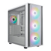 CoolerMaster MasterBox 600 ARGB Mid Tower Tempered Glass PC Case - White