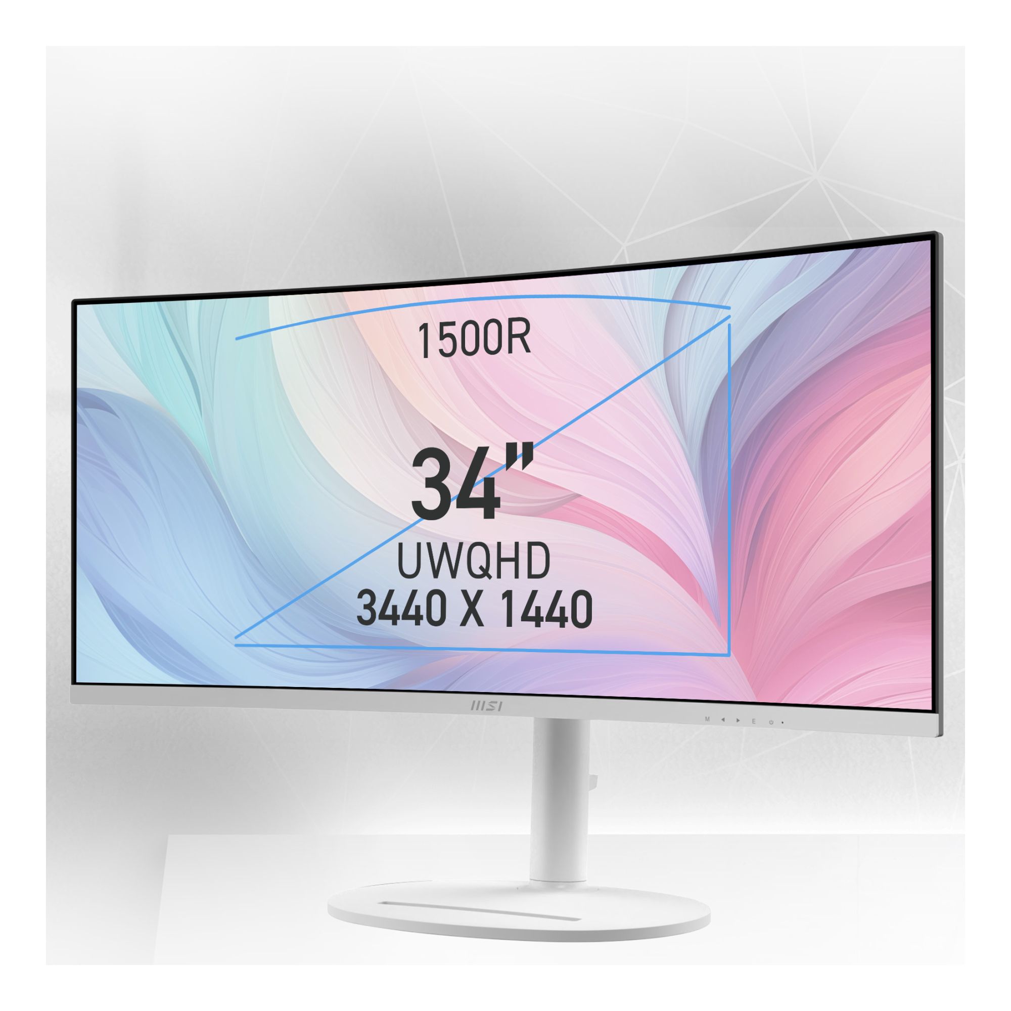 MSI Modern MD342CQPW 34 Curved QHD 120Hz 1ms USB-C Monitor