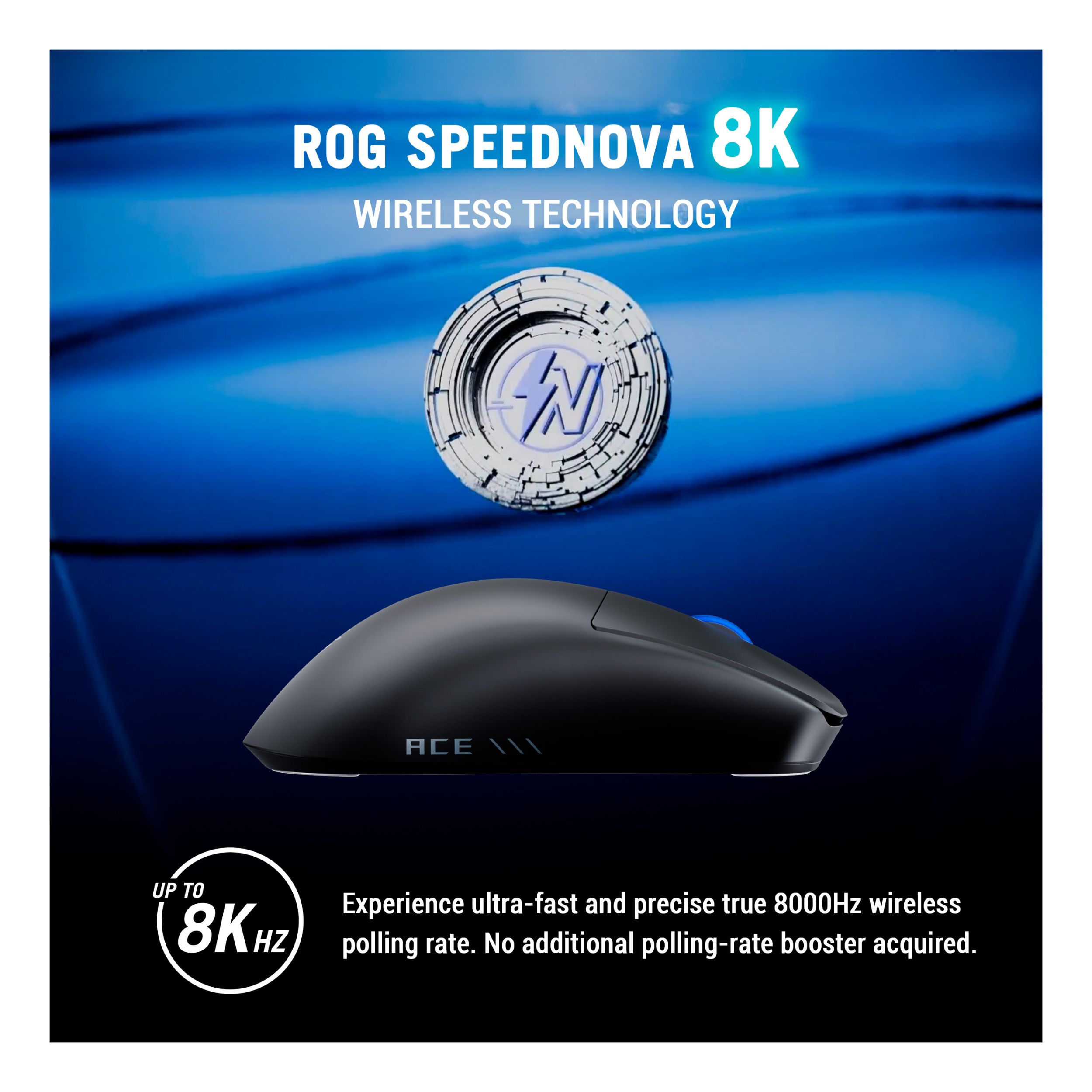 ASUS ROG Harpe II Ace Wireless Gaming Mouse- Black