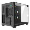 CiT Eclipse Tempered Glass Micro-ATX Gaming PC Case with 3 x Infinity ARGB Fans - Black