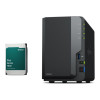 Synology DS223 2-Bay NAS Enclosure (2GB RAM) - 8TB HDD Included Bundle
