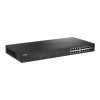 New Open Box - D-LINK DGS-1018P 18-Port Gigabit Unmanaged PoE Switch Rack-mountable - Black