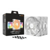 be quiet! Light Wings LX 140mm ARGB 7 Blades Case Fan - White Triple Pack