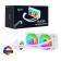 CiT Pro Glacier 240mm White ARGB Infinity 4-Pin PWM AIO Liquid Cooler