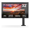 LG UltraFine Ergo 32UN880K-B.AEK 32" IPS 4K Ultra HD 60Hz 5ms Monitor with Height Adjustable and Ergonomic Stand