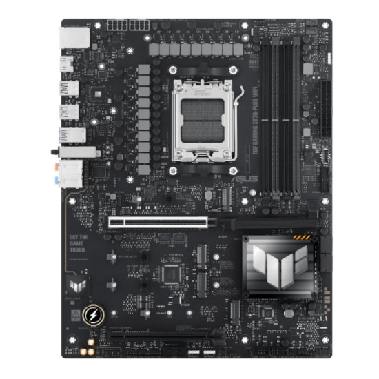 ASUS TUF GAMING X870-PLUS WIFI motherboard with AMD X870 socket and WiFi