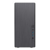 CiT Course Micro ATX Case with Brushed Aluminium Front & 1 x 8cm Rear Fan