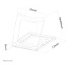 Neomounts NSLS075BLACK 10-16" Foldable Laptop Stand - Black