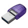 Kingston Technology DataTraveler microDuo USB Flash Drive 128GB USB Type-A / USB Type-C 3.2 - Purple