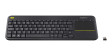 Logitech K400 Plus Wireless Touch Keyboard - Black