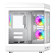 GameMax Hype ATX RGB Tempered Glass Mid Tower Gaming PC Case - White