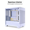 LIAN LI Lancool 205M Mesh White ATX Midi Tempered Glass Case