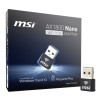 MSI AX 1800 Nano GUAX18N 1201 Mbps USB 2.0 Black Adapter
