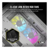 Corsair 2500X RGB Tempered Glass Mid Tower Gaming PC Case - White