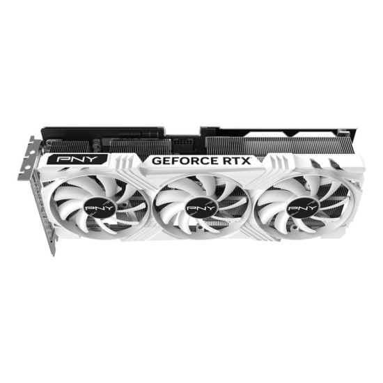 PNY RTX 4070 Ti SUPER Verto OC showing the front and back fan configurations