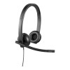 Logitech H570e Stereo USB Headset - Black