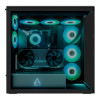 Arctic Xtender ARGB Tempered Glass w/ Vertical GPU Mount Mid Tower PC Case - Black