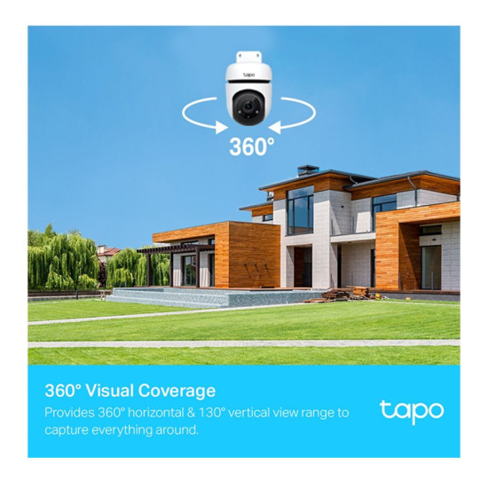 TP-LINK Tapo C500 outdoor Wi-Fi camera with pan/tilt motion and remote viewing

