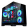 CiT Concept Black MATX Gaming Cube PC Case - Black