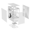 HYTE Y40 Mid Tower Panoramic Tempered Glass Gaming Case - Snow White