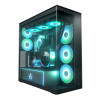 Arctic Xtender ARGB Mirror Tempered Glass w/ Vertical Mount Mid Tower PC Case - Black