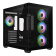 CiT Vision ARGB Tempered Glass Mid Tower ATX Gaming PC Case - Black
