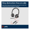 Poly Blackwire 8225 Stereo Microsoft Teams Certified USB-C USB-A Wired Headset