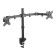 Neomounts FPMA-D550DBLACK 10-32" Full Motion Desk Mount Clamp & Grommet Dual Monitor Arm - Black