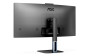 AOC V5 CU34V5CW/BK 34" Wide Quad HD VA LED 1ms Height Adjustable built in Speaker Curved Monitor