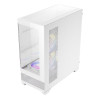 Antec CX700 ARGB Tempered Glass Mid Tower Gaming PC Case - White
