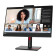 Side view of Lenovo ThinkVision T24mv-30 monitor with 16:9 aspect ratio