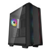 DeepCool CC560 ARGB V2 Mid Tower ATX Gaming PC Case with 4 x RGB Fans - Black