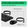 HP 225 Full-size Wired Keyboard and Mouse Set - Black