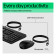 HP 225 Full-size Wired Keyboard and Mouse Set - Black