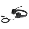 Lenovo 100 Stereo USB-A Wired Headset with Boom Microphone - Black