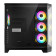 CiT DS360 Tempered Glass Mid-Tower ATX Gaming PC Case with 4 x CiT Pro Storm Fans - Black