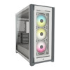 Corsair iCUE 5000X RGB Mid Tower Tempered Glass ATX Gaming PC Case - White