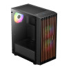 Gamdias AURA GC4 ARGB Tempered Glass Mid Tower Gaming PC Case - Black