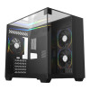 CiT Eclipse Tempered Glass Micro-ATX Gaming PC Case with 3 x Infinity ARGB Fans - Black