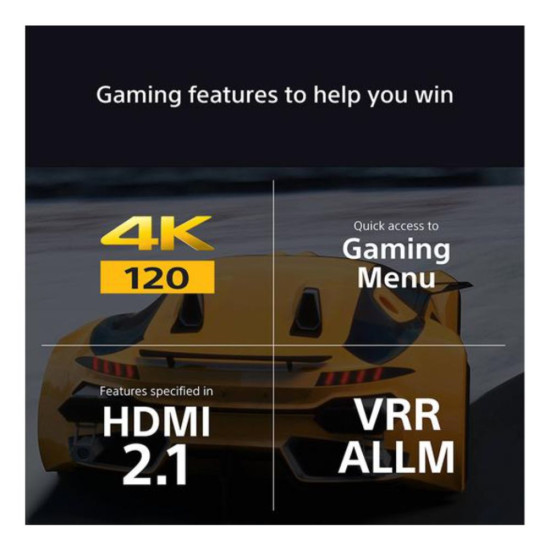 Sony BRAVIA XR 9 K85XR90PU with 4K Ultra HD resolution and Mini LED for rich picture depth