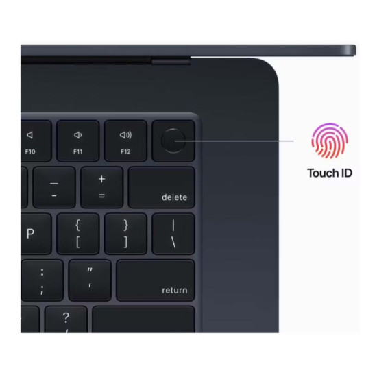 Midnight Apple MacBook Air with M2 Octa-Core chip for superior performance