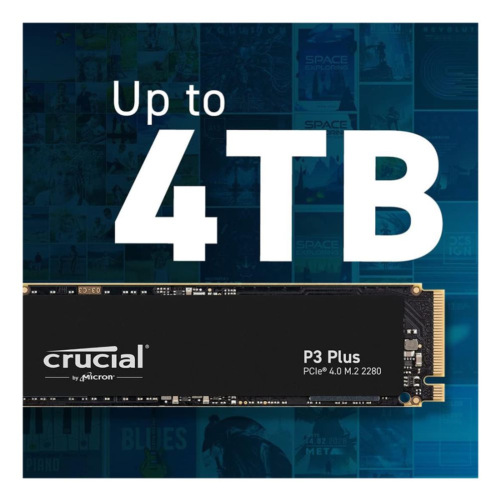 Crucial P3 Plus 500GB M.2 PCIe 4.0 SSD CT500P3PSSD8