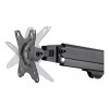 Neomounts FPMA-D650DBLACK 17-27" Coil Spring Full Motion Desk Mount Dual Monitor Arm - Black