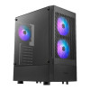 Gamdias TALOS E3 MESH Tempered Glass Mid Tower Gaming PC Case - Black
