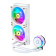Cooler Master MasterLiquid PL240 Flux White 240mm 4-pin PWM All-In-One Hydro CPU Liquid Cooler