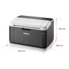 Refurbished - Brother HL-1212WVB A4 Wireless Mono Laser Printer