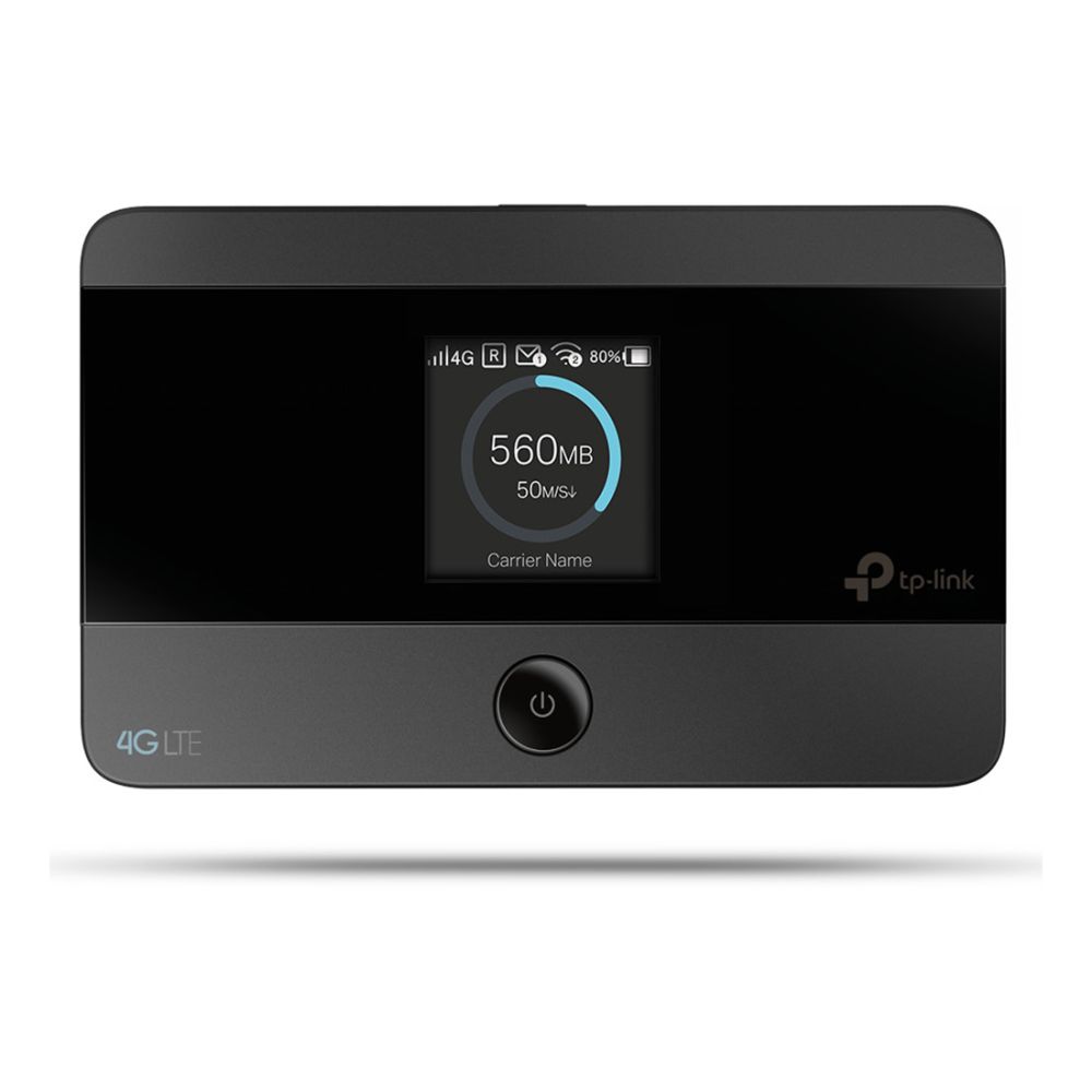TP-LINK M7350 portable router with Wi-Fi 5 and 4G LTE connectivity

