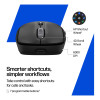 HP 705 Ambidextrous Wireless Multi SurfaceTracking 6000 DPI Mouse - Black