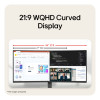 LG UltraWide 34U620B-B 34" Quad HD VA 144Hz 5ms Height Adjustable Curved Monitor